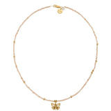 Mystical Moonstone Necklace with Butterfly charm
