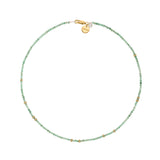 Gleaming Emerald Short Necklace