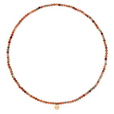 Kashgar Amuleto Wrap Garnet Bracelet - Small Bead