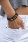 Onyx Amuleto Wrap Bracelet - Small bead