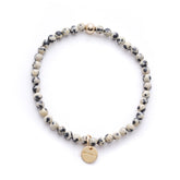 Amuleto Dalmatian Jasper Bracelet for Men - Small bead